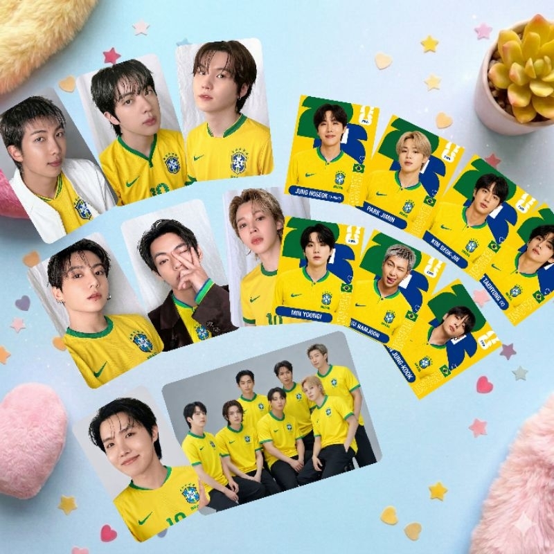 Kit BTS Brasil Edition - Photocards Exclusivos + Figurinhas +