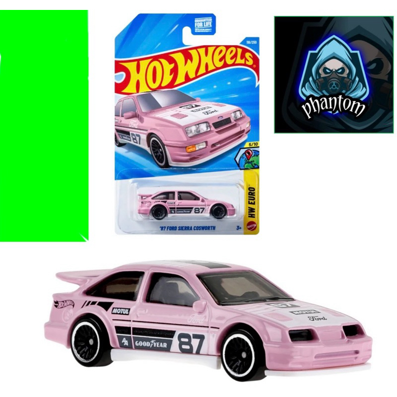 Hot Wheels 87 Ford Sierra Cosworth Rosa - Lote F 2026 | Shopee Brasil