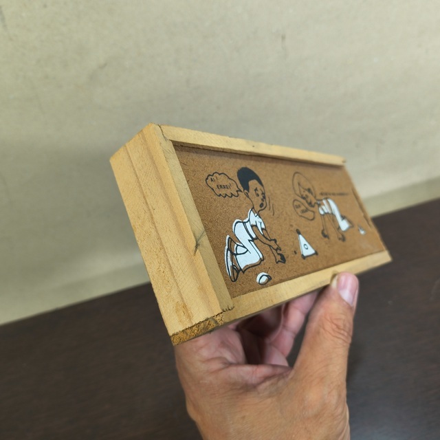 ヴィンテージ　木製BOX3点セット Estojo Madeira Porta Lápis Vintage AnoS 80 20x8x3cm 130g COD 03
