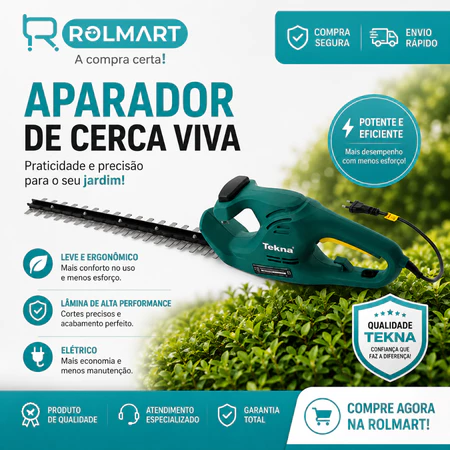 Podador Aparador Cerca Viva Elétrico Tekna Cc500 450w