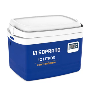 Caixa Térmica Soprano 12 Litros Com Termômetro Profissional