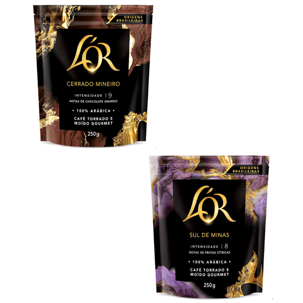 Kit com 2 Café Lor Torrado e moído Gourmet - 100% Arábica 250g