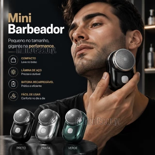 Mini Barbeador EléTrico PortáTil À Prova D'áGua TIPO-C Aparador De Barba De Bolso Promoção