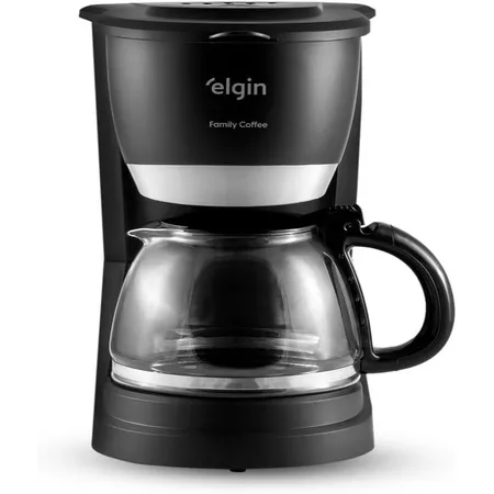 Cafeteira Elétrica 30 Xícaras Elgin Family Coffee 110V Sistema Corta pingos Preto Inox