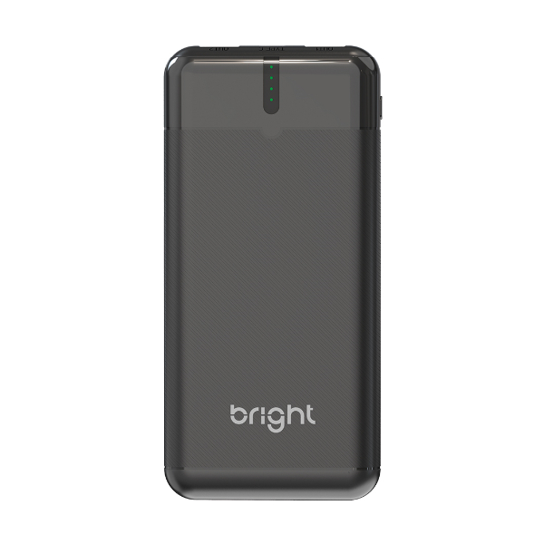 Power Bank Bright 10000mah Carregador Portátil Usb-C Preto