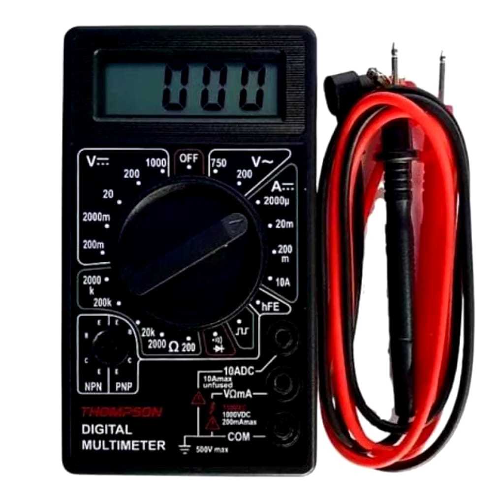 Multimetro digital com alarme sonoro thompson/ multimetro digital thompson/ multimetro digital