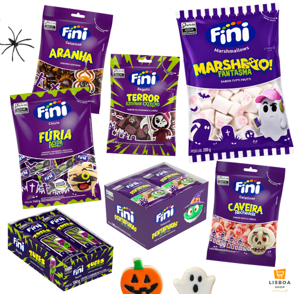 Fini Halloween Kit Guloseimas 7 Doces