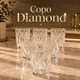 Kit Copos Diamond 300ml Vidro Grosso Reforçado Água Suco Whisky Diamante Luxo