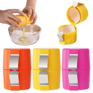 Quebrador de Ovos com Inox Abridor de Casca Prático para Cozinha