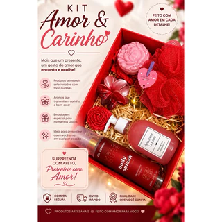 🎁 KIT PRESENTE FEMININO AMOR & CARINHO – SPA & AUTOCUIDADO 🌸✨