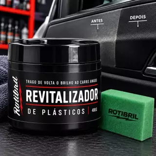 Cera Revitalizador de plásticos 400 gramas - Parachoque, borrachas, frisos, paíneis e muito mais
