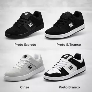Tênis Casual Unissex Estilo Skate Leve e Resistente Com Solado Antiderrapante