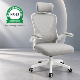 Cadeira De Escritório Brin7 Ergonômica Mesh Ajuste Lombar