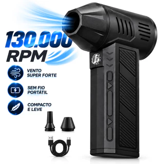 Ventilador Soprador De Ar Turbo Sem Fio Portátil 130000 RPM