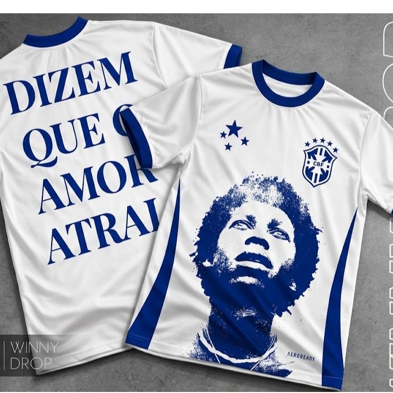 Camiseta Brasil Unissex Camisa Copa Feminina Tendencia T-Shirt Camisa Time em Oferta na Shopee
