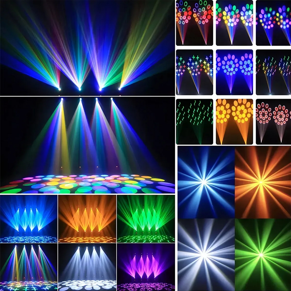 Moving Head Led Beam 200W Rgb Prisma Colorido Giratório Dmx512