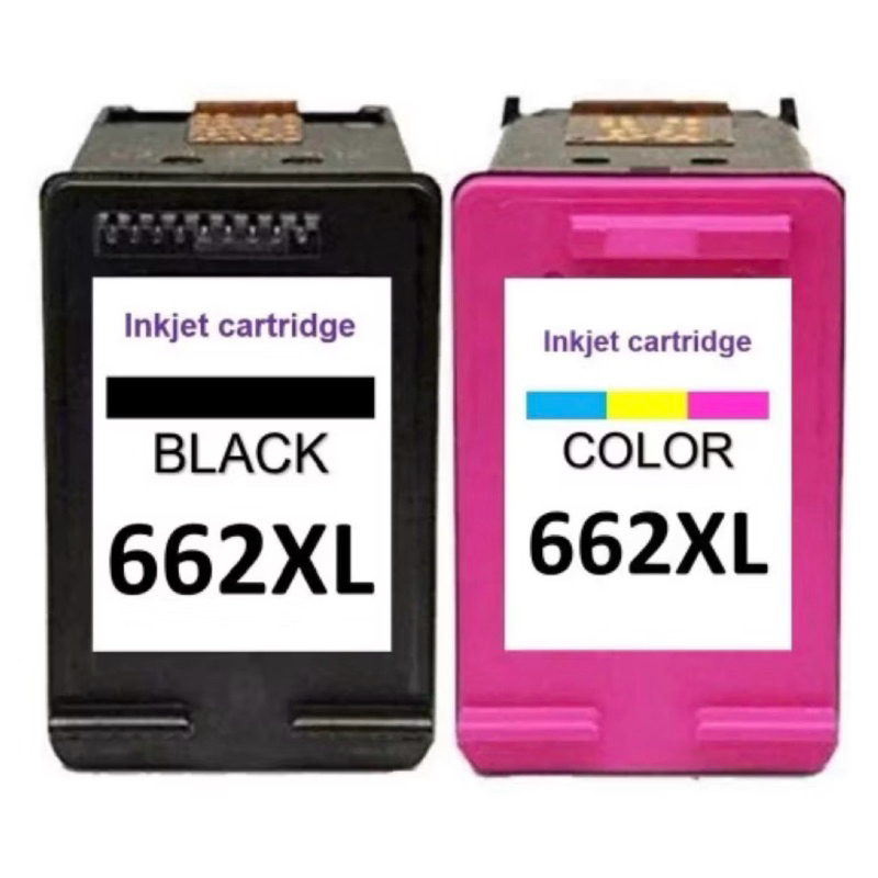 1 jogo de cartuchos de impressora um 662xl preto um 662xl colorido