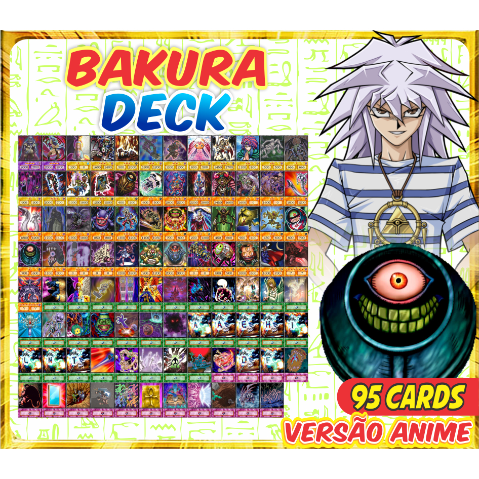Bakura (90 Cards) Deck Anime | Shopee Brasil
