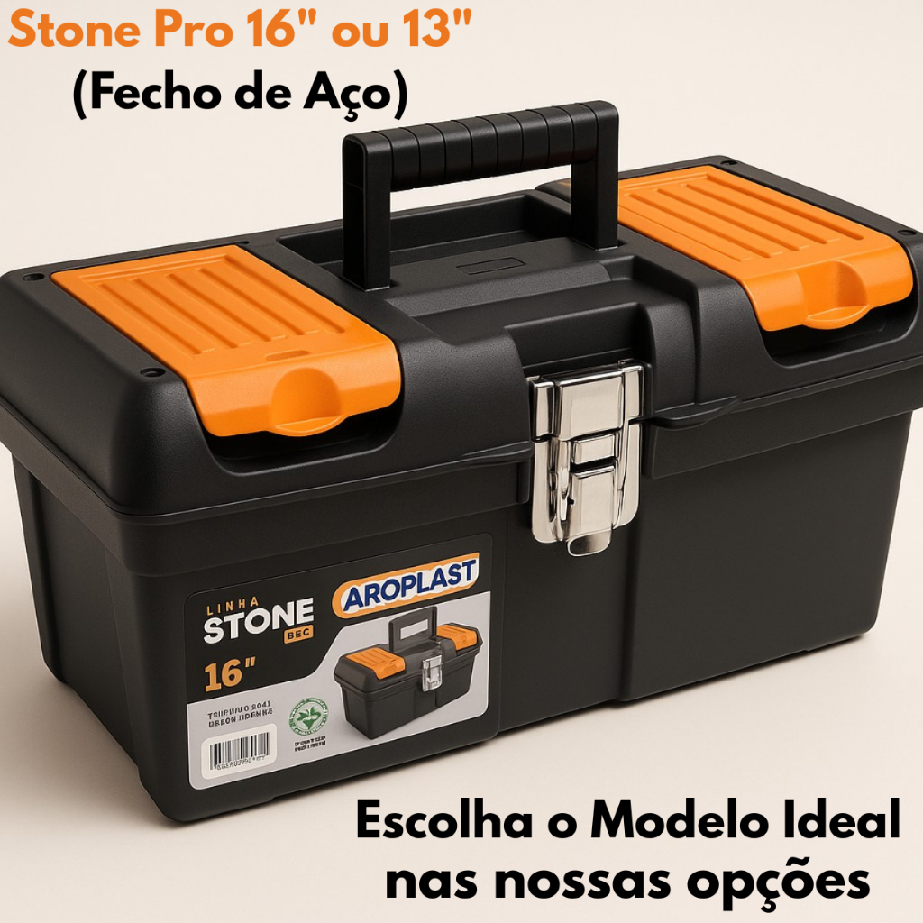 Maleta De Ferramentas Stone Pro Aço Alta - 13