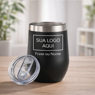 Copo Térmico Cuia Personalizada Inox 350 ML Aço Inox