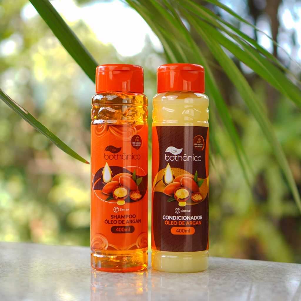 Kit Shampoo + Condicionador Tok Bothânico 400ml - Argan Babosa