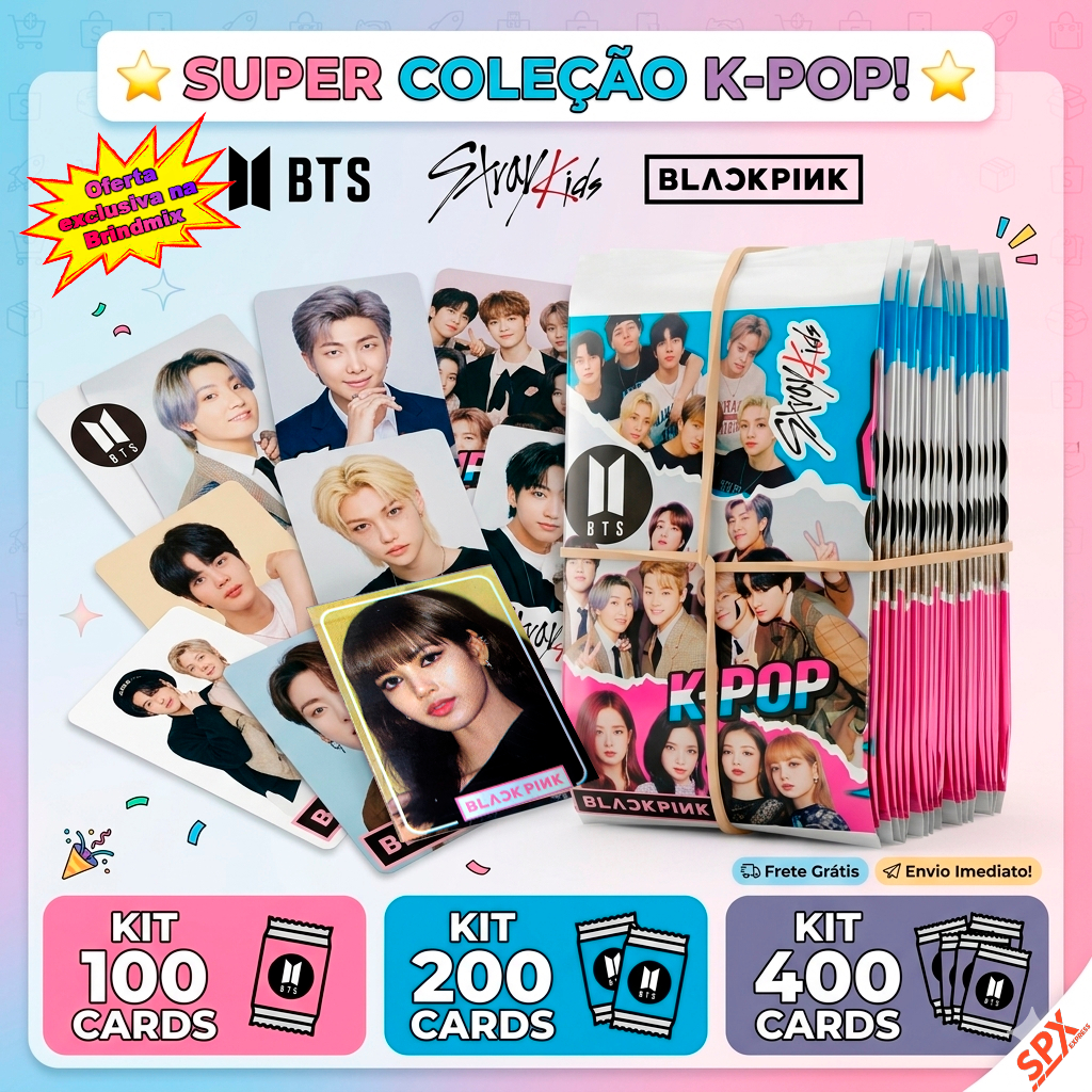 B★VERSE K-POP カードセット KIT CARDS: K-POP BTS, STRAY KIDS E BLACKPINK (CARTINHAS) | Shopee