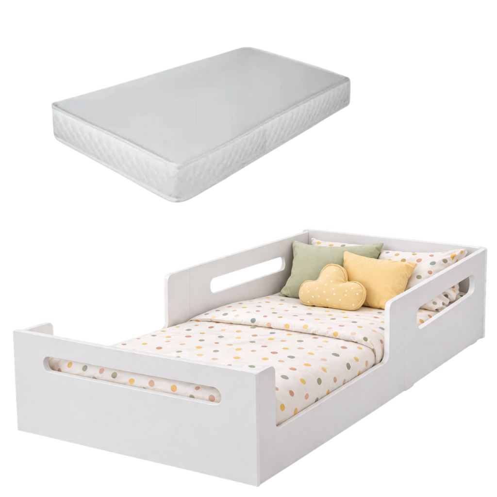Cama Infantil Montessoriana Para Quarto De Criança Em Mdf Com Proteção ...
