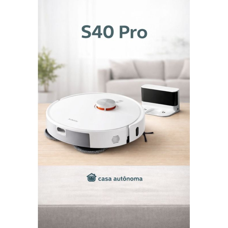 Aspirador De Pó S40 Pro Robot Branco lançamento envio imediato