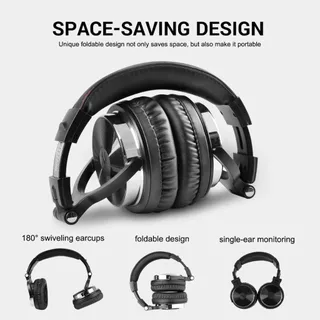 Fone para DJ Profissional OneOdio Pro10 Driver 50mm Conector Duplo P2 P10 Over Ear Estúdio