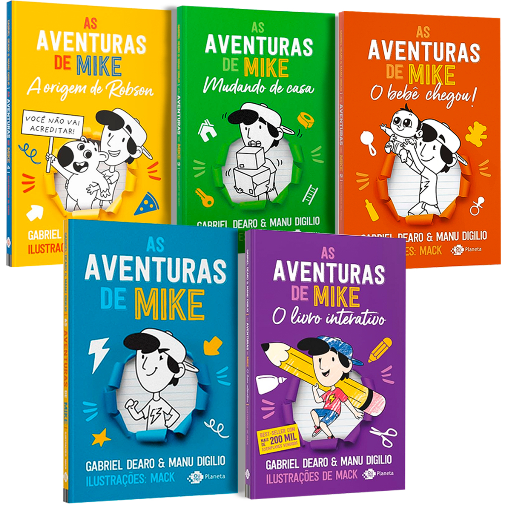 Box As Aventuras de Mike Volume 1, Volume 2, Volume 3 , Volume 4 + O ...