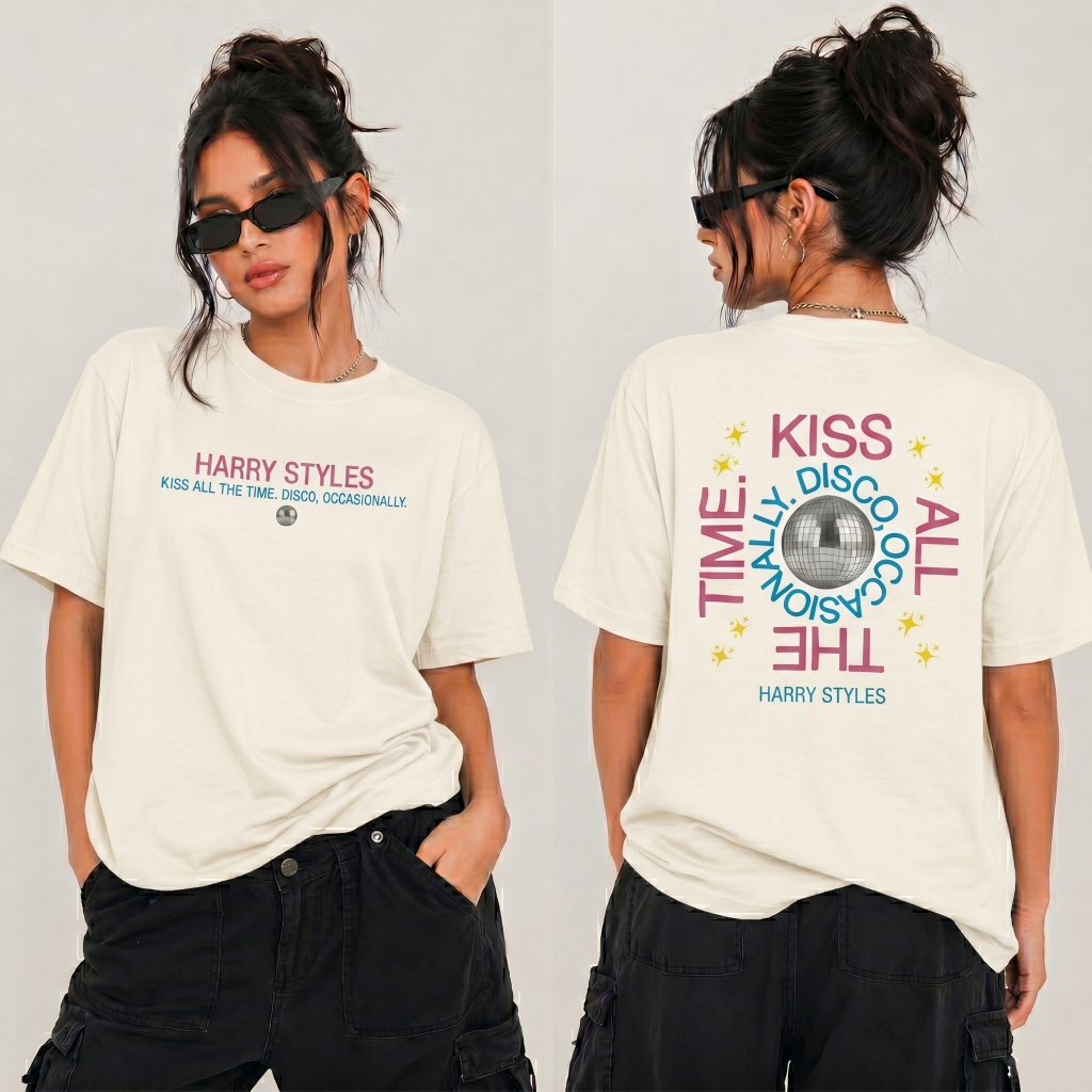 Camiseta Basica e Oversized Harry Styles Tour Together Together