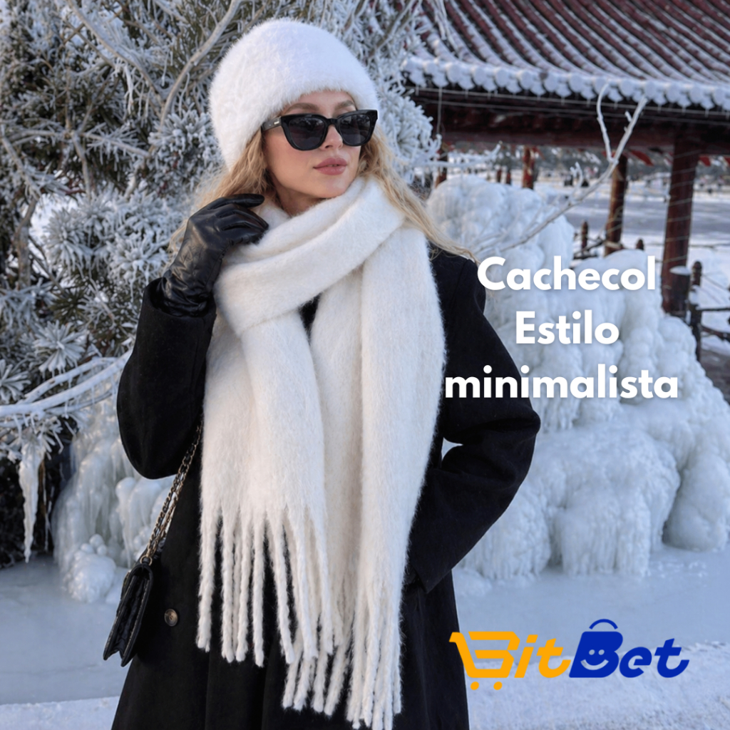 Cachecol Feminino de Inverno Minimalista – Grosso, Macio e Quentinho ...