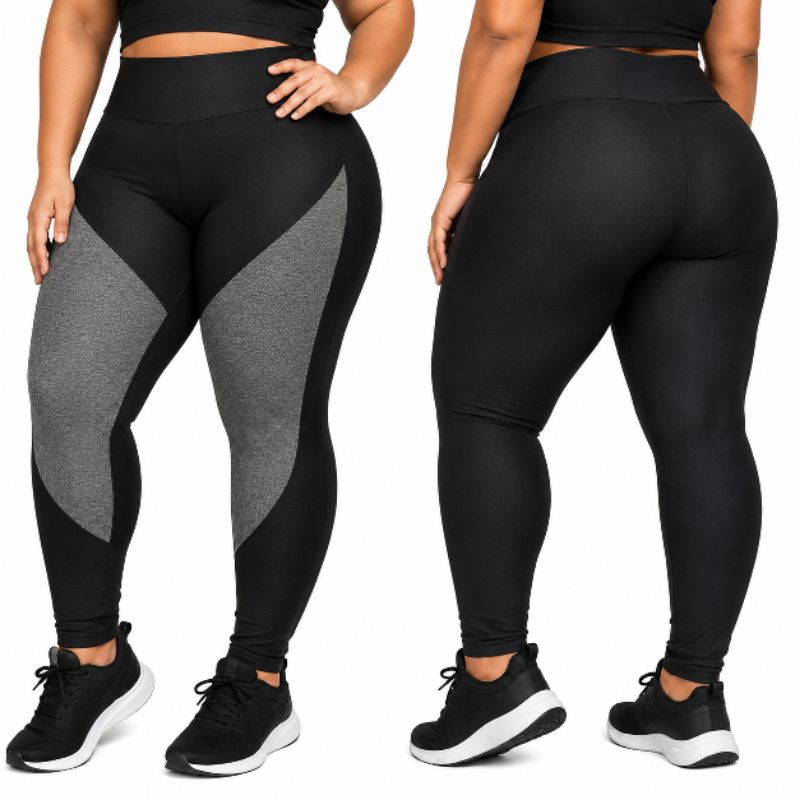 Calça PLUS Legging Ad. VIRGINIA Cintura Alta Não Transparente