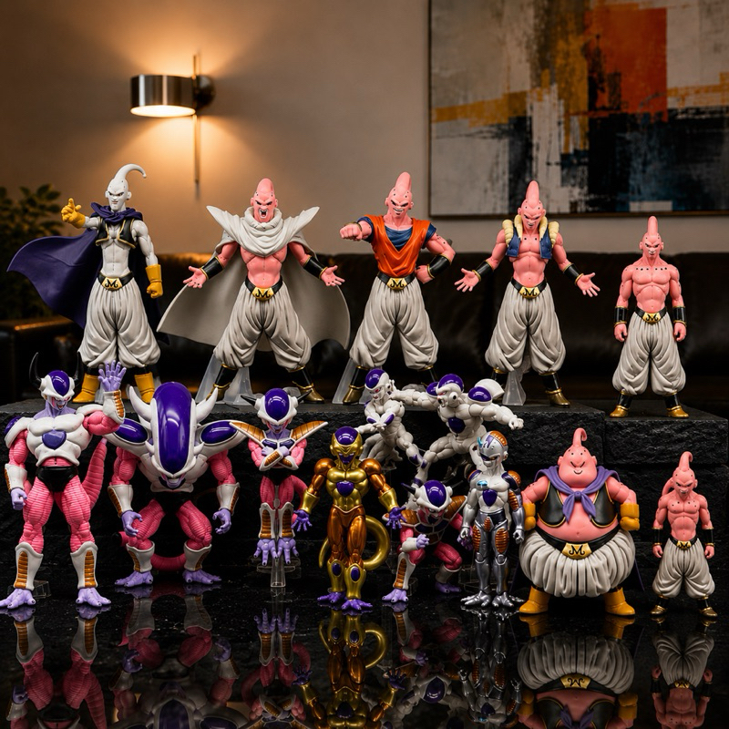 Action Figure Freeza E Majin Boo Lote Com 8 Peças 8 A 12Cm Dragon