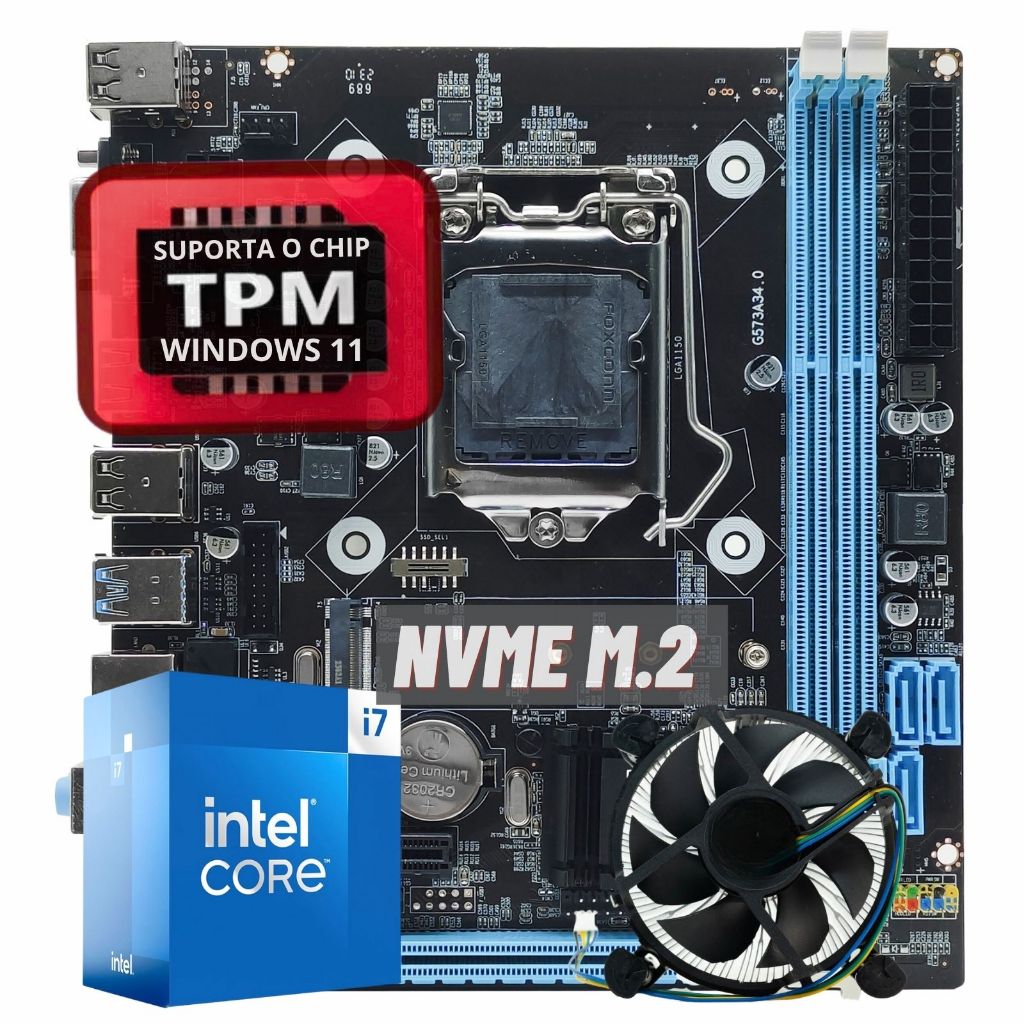 Kit I7 4790 Gamer Memória 8gb 16gb Ram Rede Gigalan Usb 3.0
