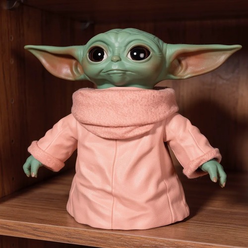 Boneco Baby Yoda 16cm Articulado Colecionável Decoração Geek Grogu Star Wars Guerra nas estrelas