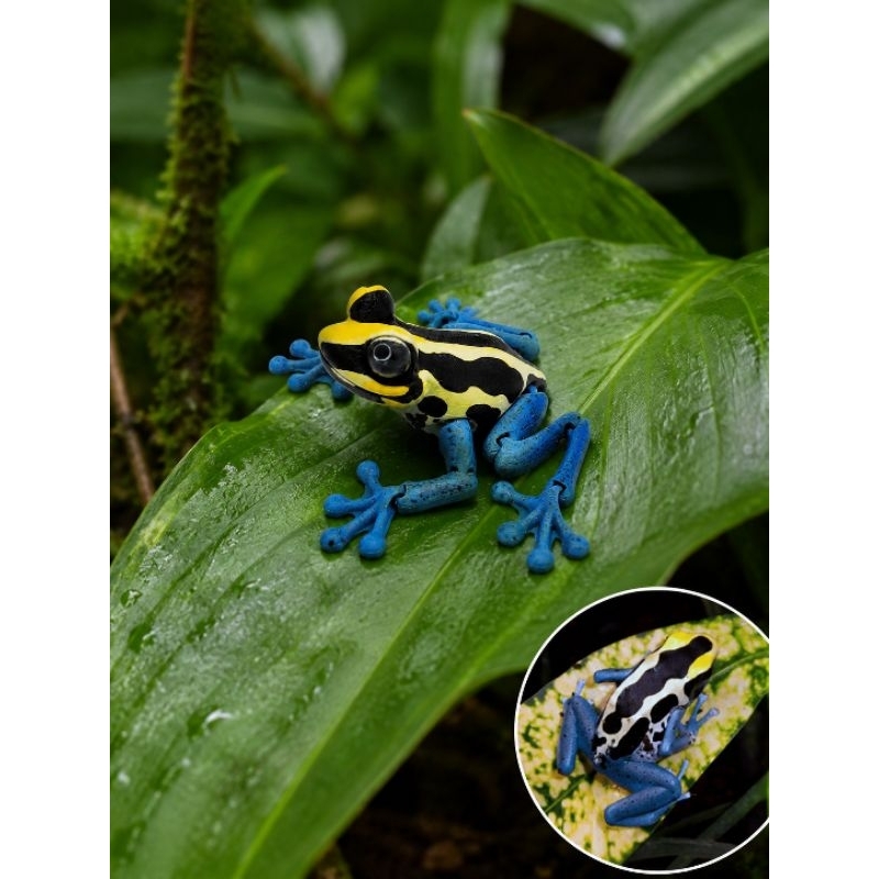 Coleção Fascinante de Rãs Coloridas Venenosas - Miniaturas