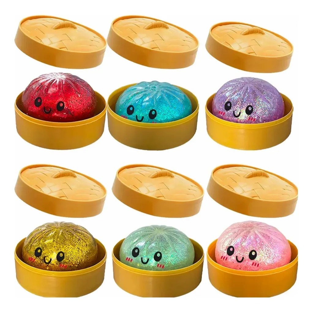 Squishy Dumpling Surpresa Chance De Glitter Raro | Shopee Brasil