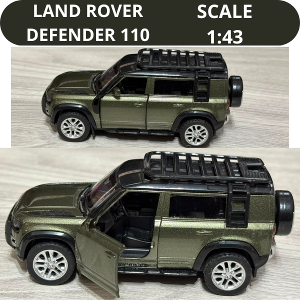 Miniatura Land Rover Defender 110 Escala 1:43 – Veículo Off-Road