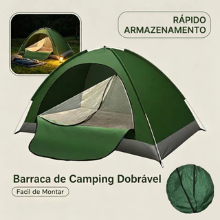 Barraca De Camping Automatica 2 A 4 Pessoas 200x200x155cm Montagem Rapida