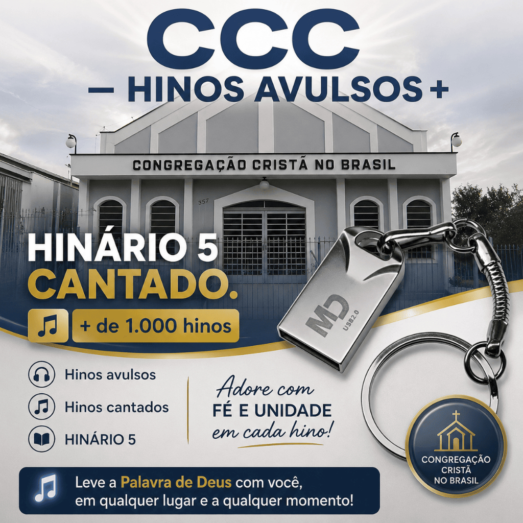HINARIO 05 CCB PRONTOS PARA OUVIR NO PEN DRRIVEER | Shopee Brasil