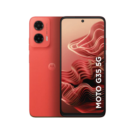 Smartphone Motorola Moto G35 256GB 5G 12GB RAM Boost* Câmera 50MP AI NFC Tela 6.7 Coral