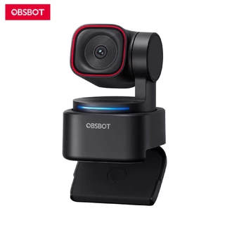 OBSBOT Tiny 3 Lite Webcam PTZ 4K com IA Sensor CMOS 1/2" 48MP 4K@30fps + 1080P@120fps Controle por Voz e Gestos