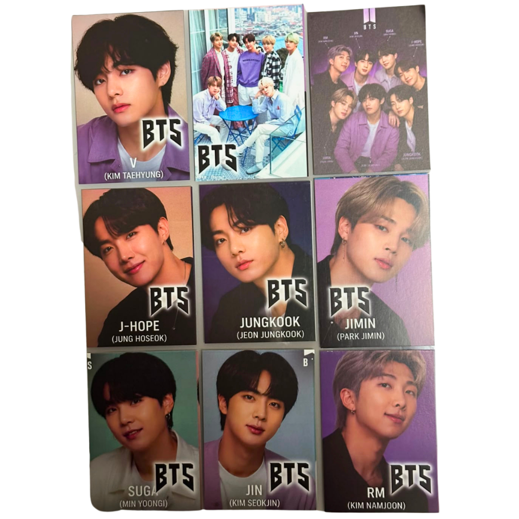Kit 40 Photocard BTS Kpop Cards OT7 Jungkook Jimin V Suga Jin RM J
