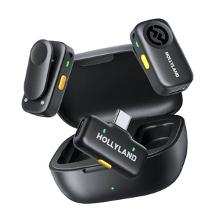 Hollyland Lark A2 Tipo C Microfone Lapela Preto