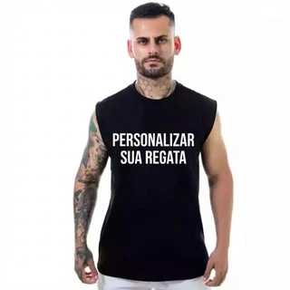 REGATA MACHÃO ALGODÃO PREMIUM PERSONALIZADA COM SUA ESTAMPA
