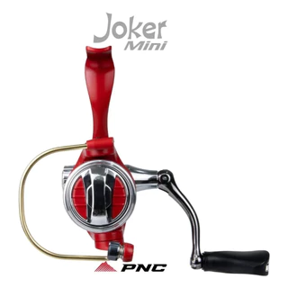 Molinete Pesca Pnc Joker Mini Vermelho 4 Rolamentos Alumínio Ultra Light