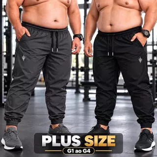 Calça Jogger Plus Size Masculina Esportiva - Calsa Tactel Masculino G1 ao G4