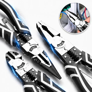 KIT 3 Alicate Multifuncional Eletricista Profissional Diagonal Ferramentas