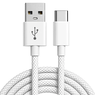 Cabo Carregador USB Typo C 1 Metro Nylon Para Android Galaxy Xiomi Moto G Carregamento Turbo Reforçado